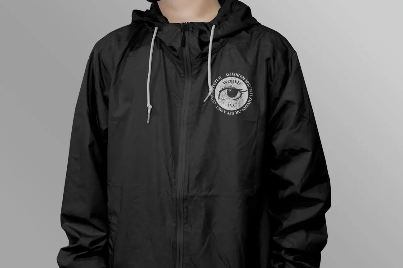 Windbreaker Jacket Mockup