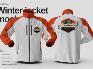 winter jacket mockup