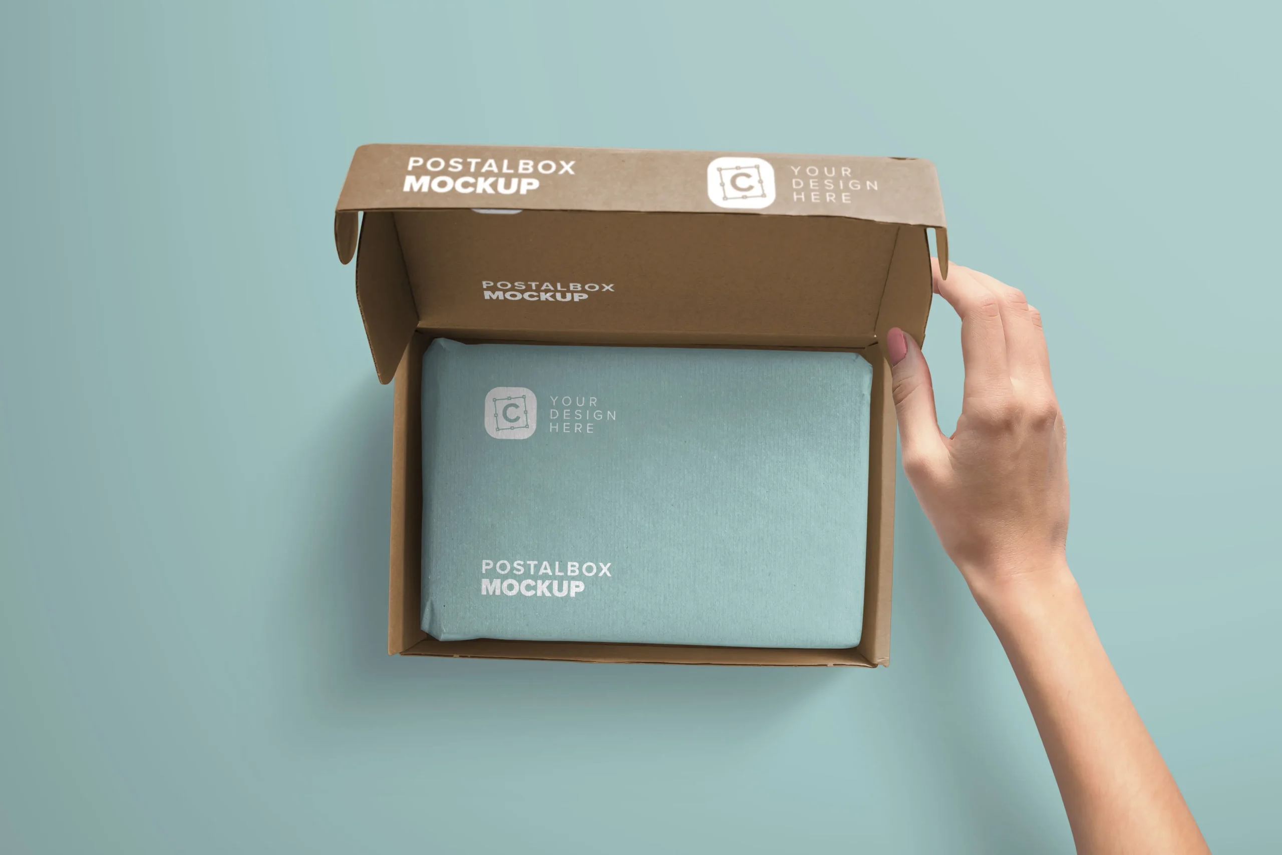Woman Hand Opening Postal Box Mockup 3 woman hand opening postal box mockup 1