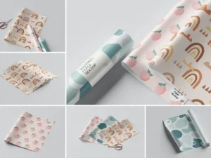 wrapping paper mockup