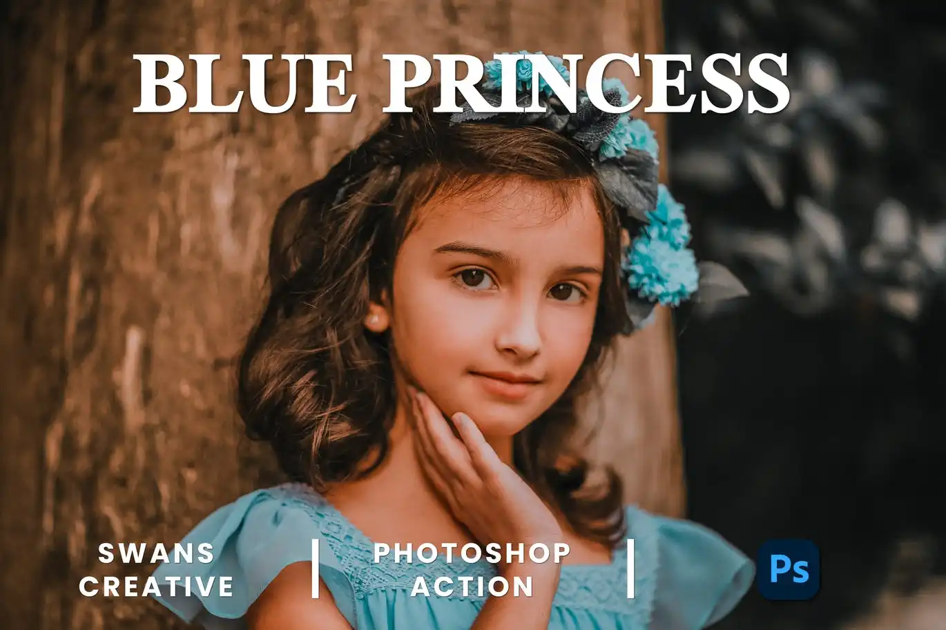 Blue Princess Photoshop Action 4 blue princess photoshop action