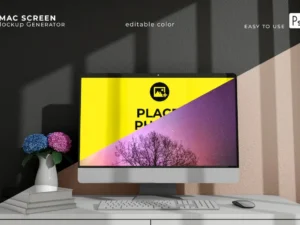 imac screen mockup