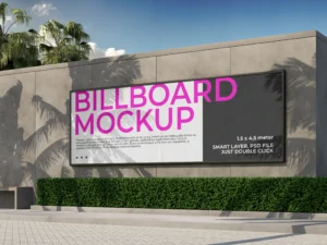 street wall billboard mockup 3ke97ja