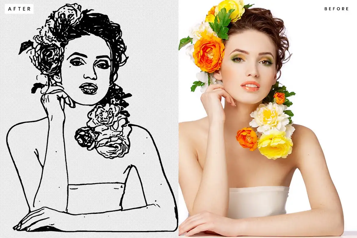 10 Sketch Photoshop Action
