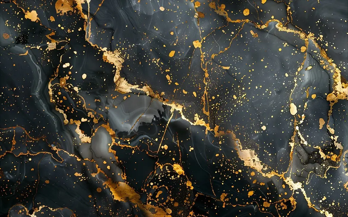 10 Black & Golden Marble Background Texture