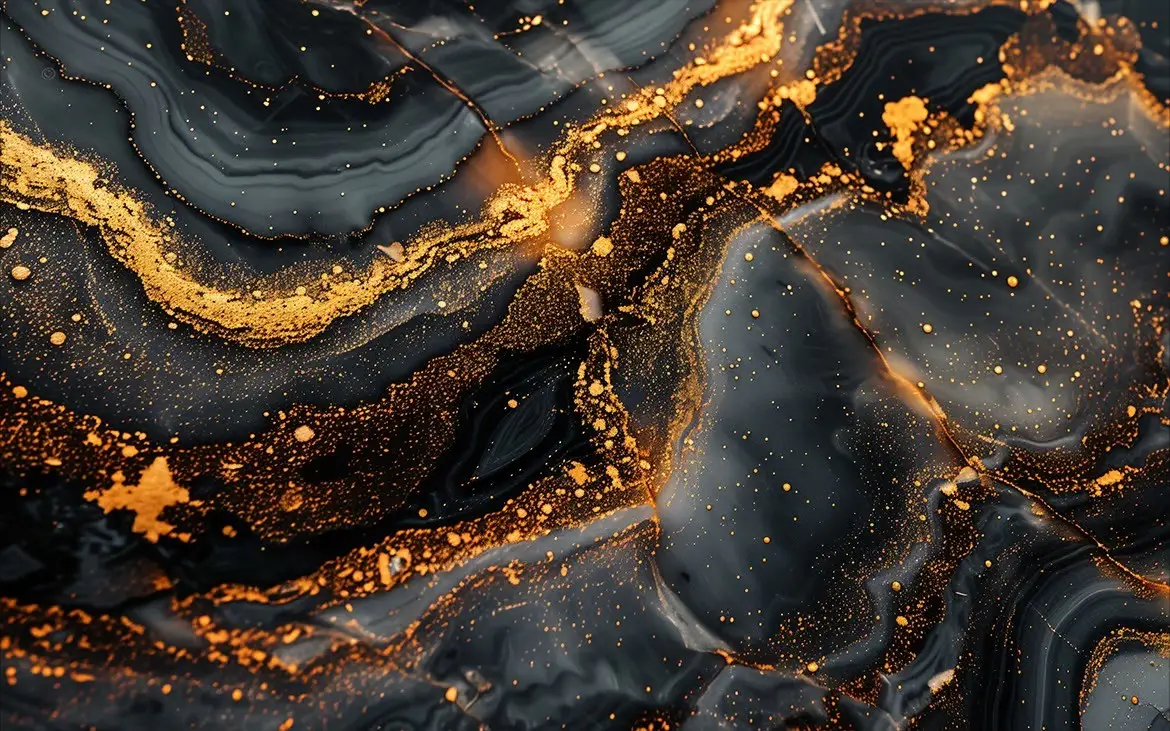 10 Black & Golden Marble Background Texture 6 10 abstract gold black marble texture5