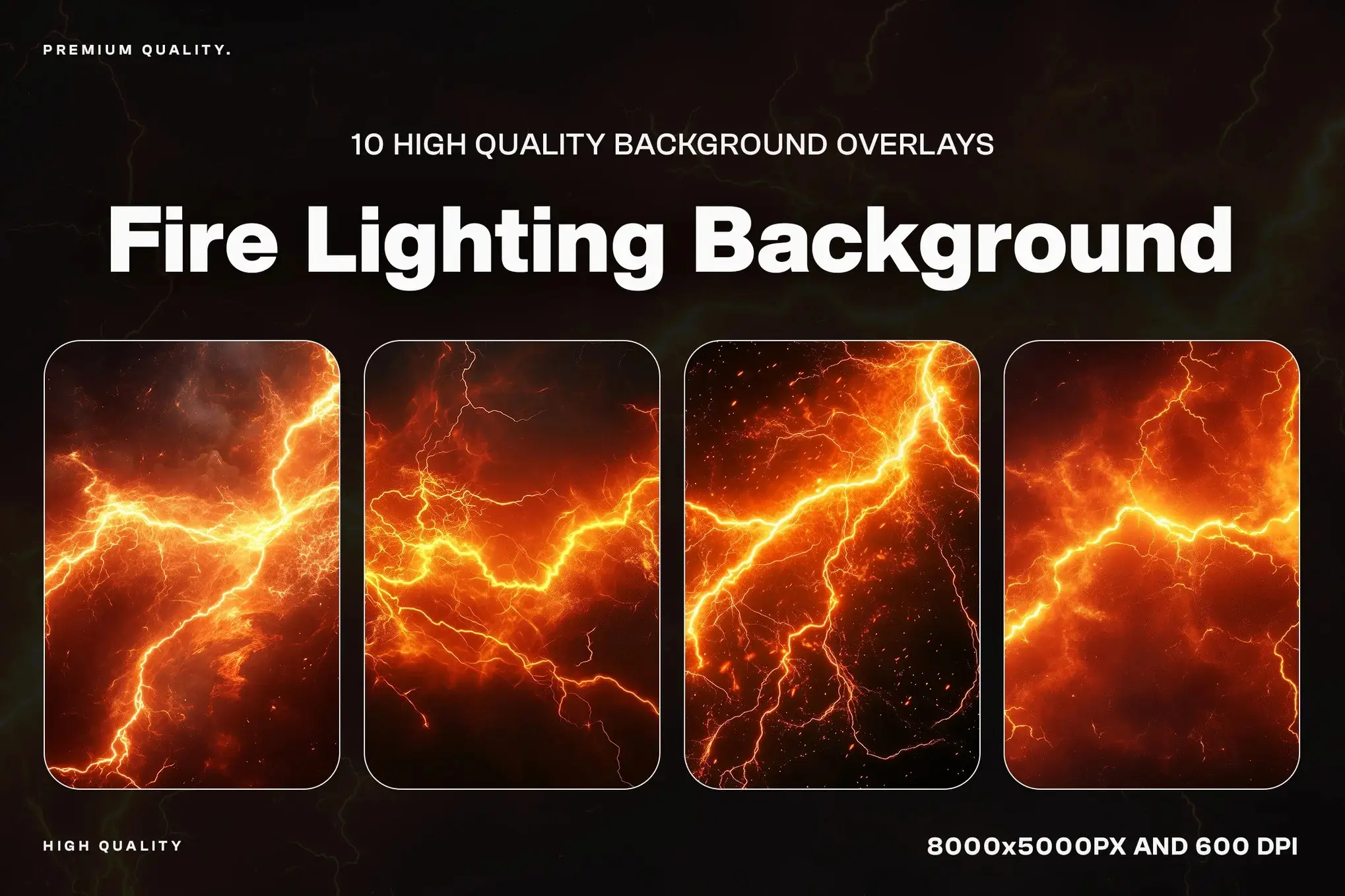 Fire Lighting Background Overlay