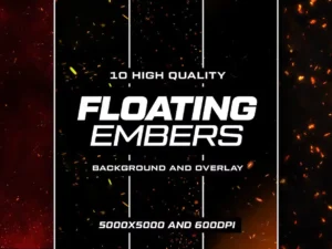 10 floating embers background overlays1