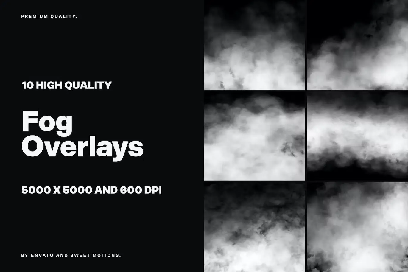 10 Realistic Fog Smoke Overlays