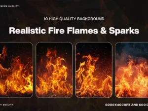 10 realistic fire flames sparks background1