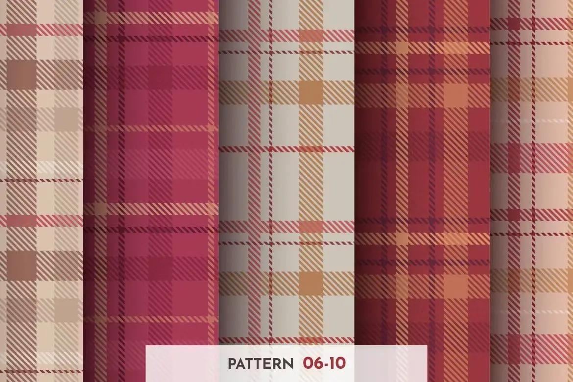 10 Seamless Classic Tartan Patterns