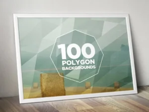 100 geometric polygon backgrounds1