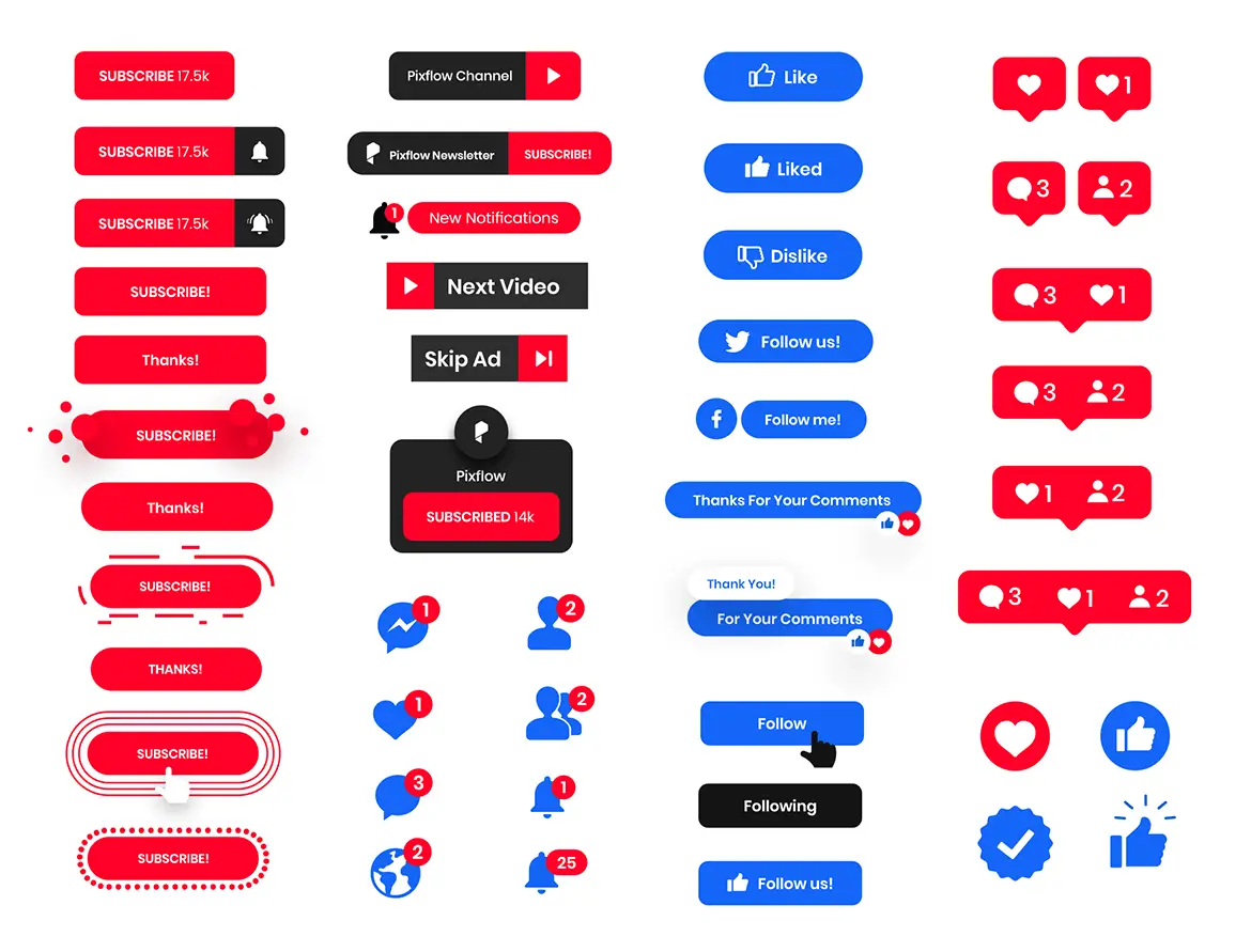 100 Handy Social Elements 3 100 handy social elements2