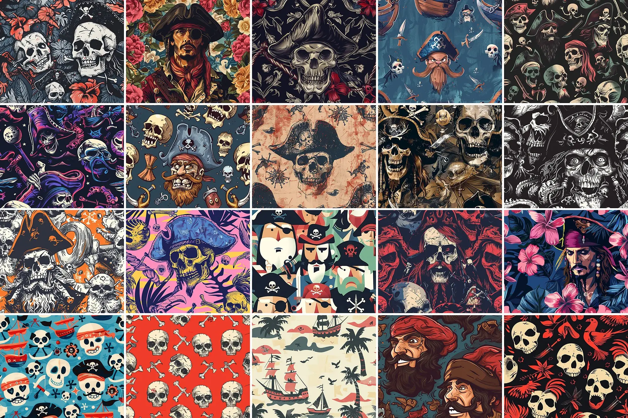 1000+ Pirate Patterns
