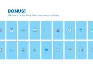 105 instagram highlight cover icons ocean series