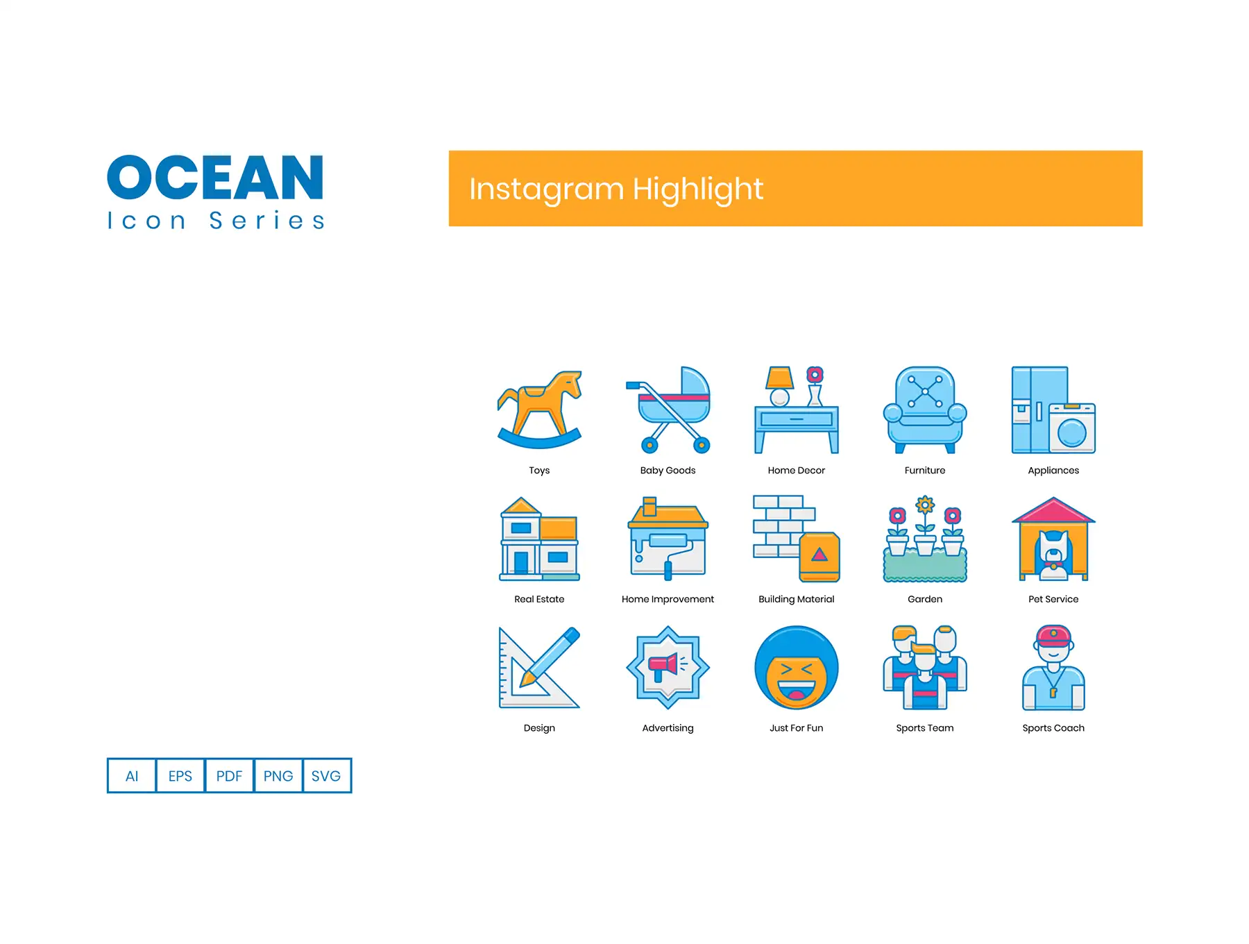 105 Instagram Highlight Cover Icons | Ocean Series 7 105 instagram highlight cover icons ocean series6
