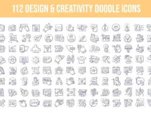 112 design creativity doodle icons1