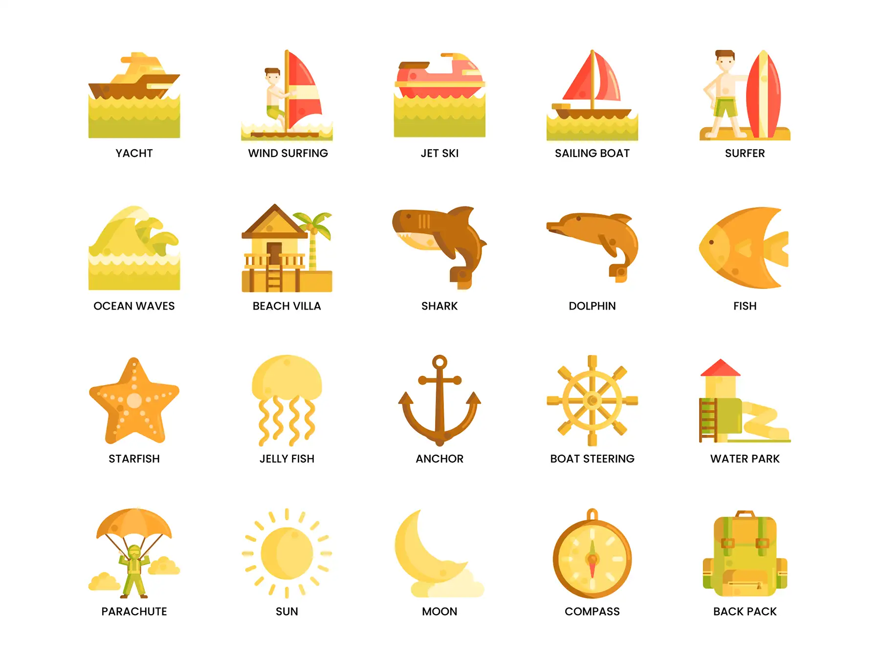 115 Travel Icons | Caramel Series 5 115 travel icons caramel series04