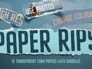 12 isolated paper rips1