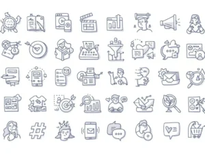 120 marketing doodle icons3