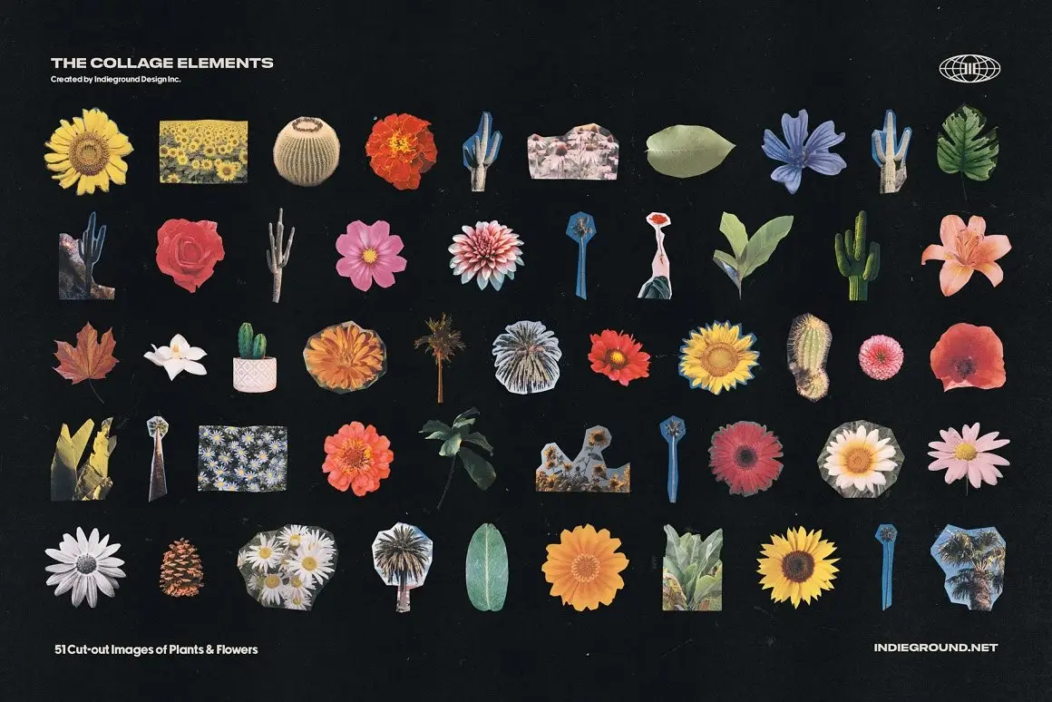 1500+ Collage Elements Creator Kit 21 1250 collage elements creator kit12