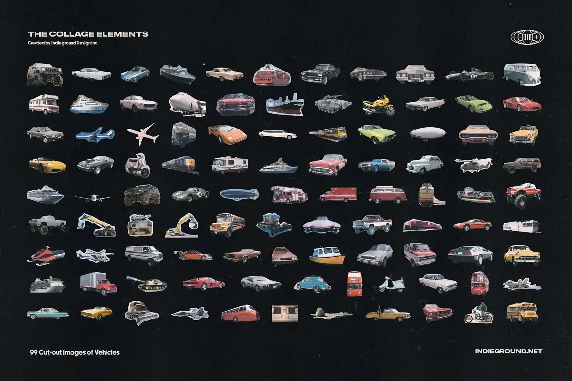 1500+ Collage Elements Creator Kit 18 1250 collage elements creator kit18