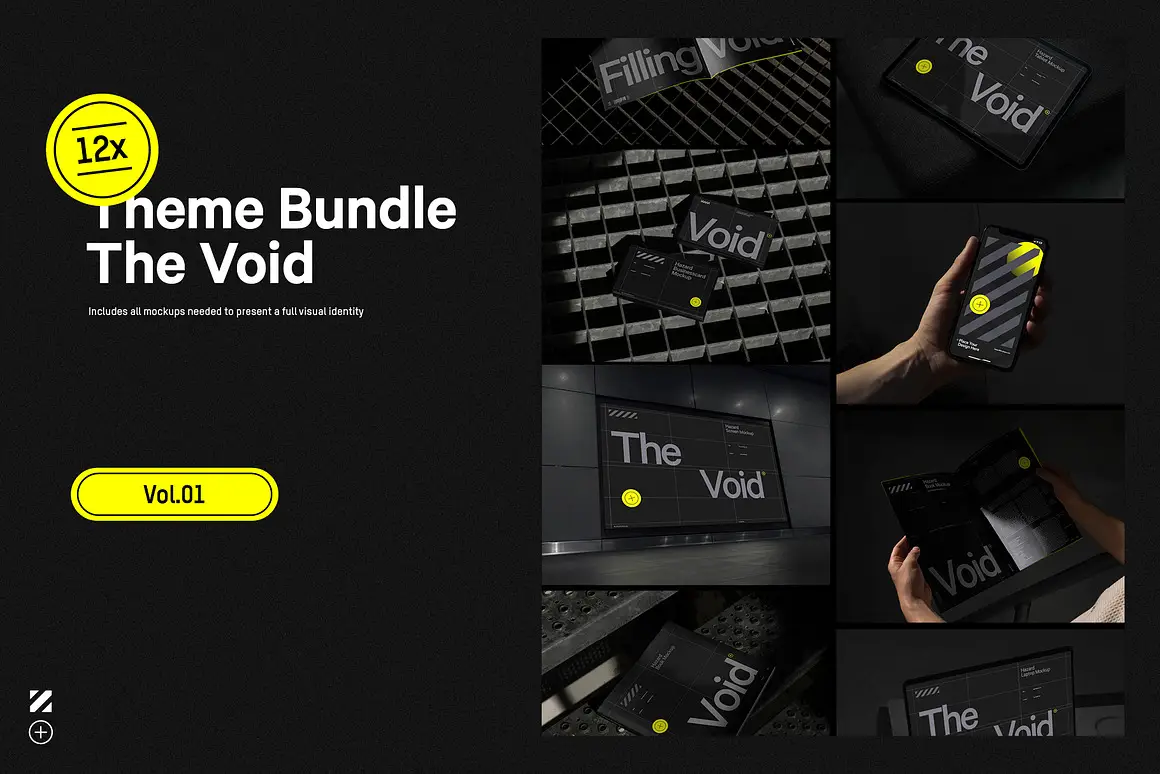12x Dark Branding Mockup Bundle 10 12x dark branding mockup bundle12