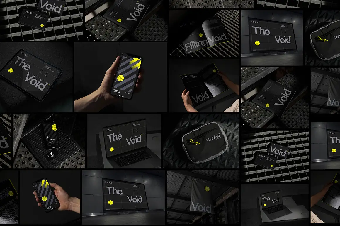 12x Dark Branding Mockup Bundle 14 12x dark branding mockup bundle13