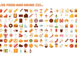 135 food and drink design elements