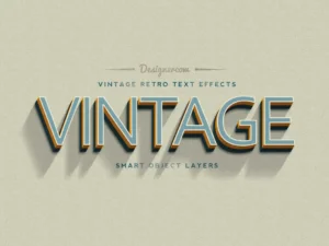 14 vintage retro text effects 9