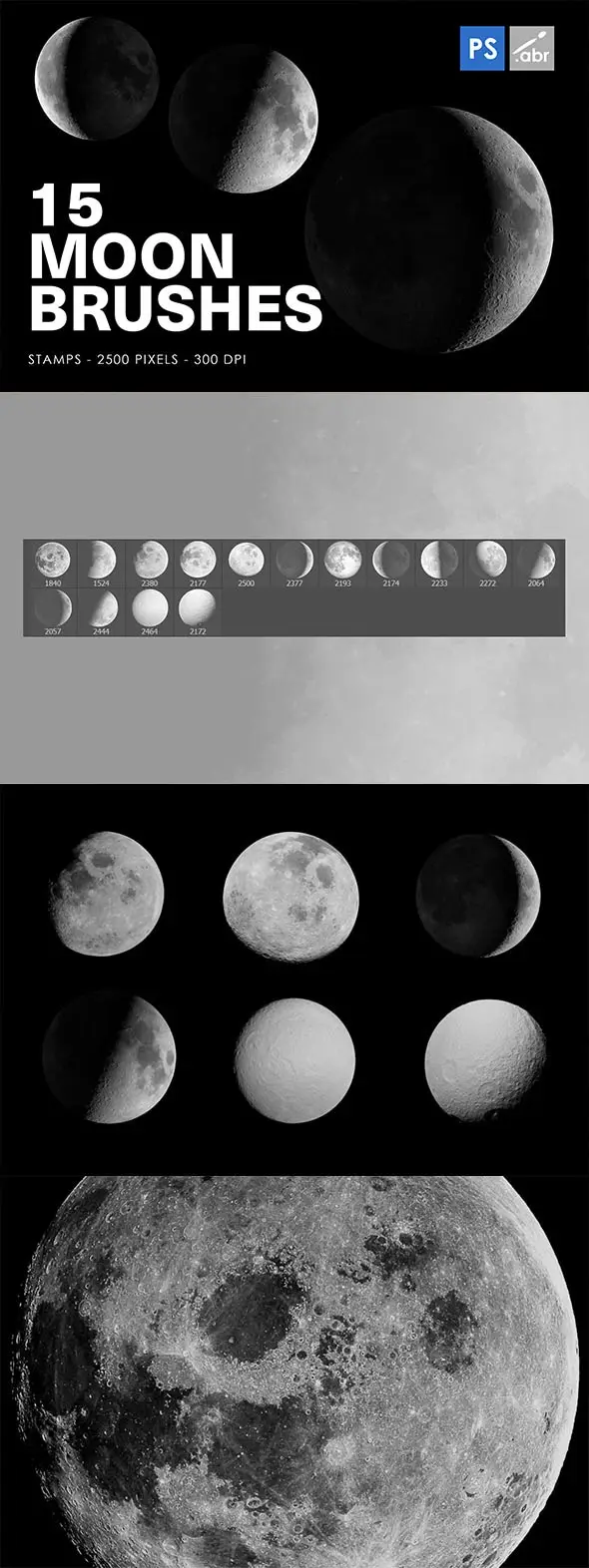15 Moon Photoshop Stamp Brushes 6 15 moon photoshop stamp brushes