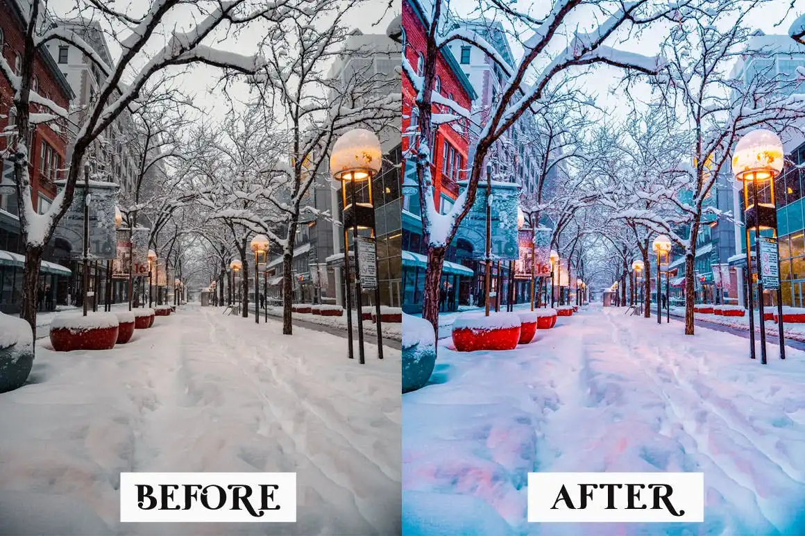 15 Winter Lightroom Presets 4 15 winter lightroom presets 3