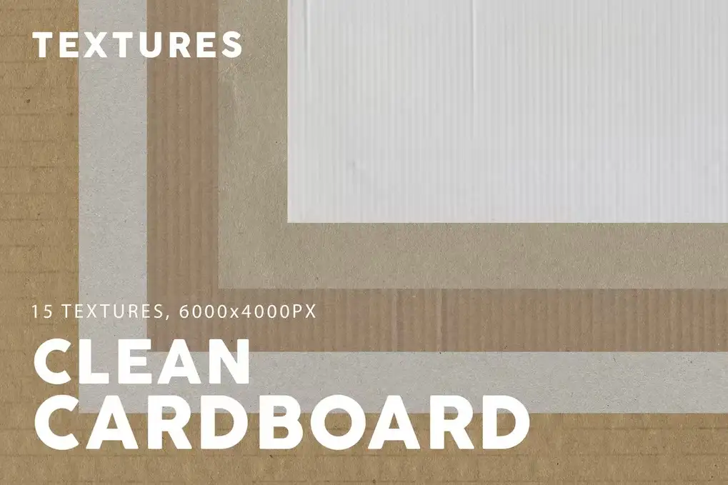 15 Clean Cardboard Textures
