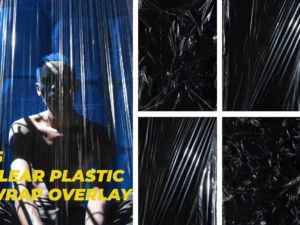 15 clear plastic wrap overlay texture1