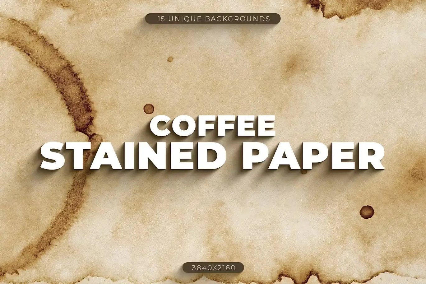 15 Coffee Stained Paper
