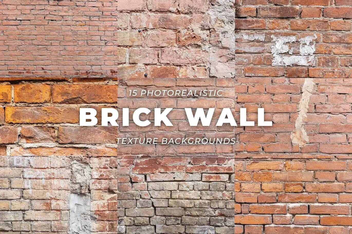 15 Red Brick Vintage Wall Texture Background