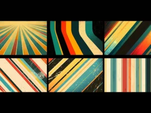 15 retro grungy colorful lines background 8k3