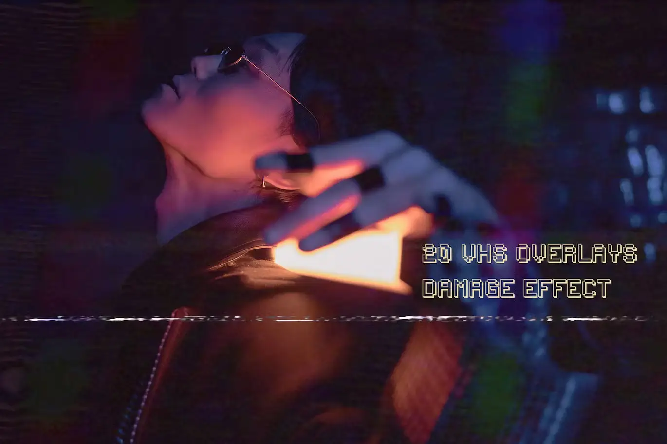 15 VHS Damage Effect Overlays