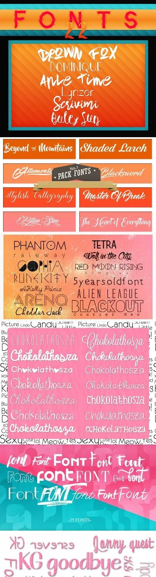 150+ Awesome Fonts Collection