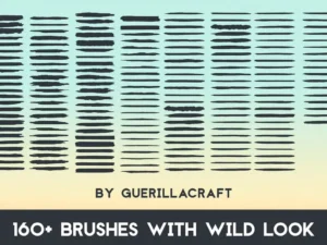 160 wild strokes for adobe illustrator 2 1
