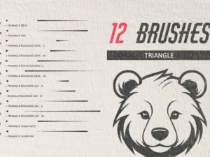 164 cartoon vector brushes for adobe illustrator03