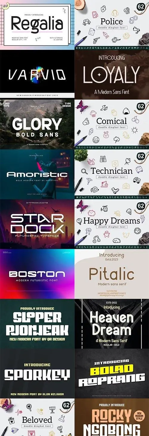 18 Fonts Bundle