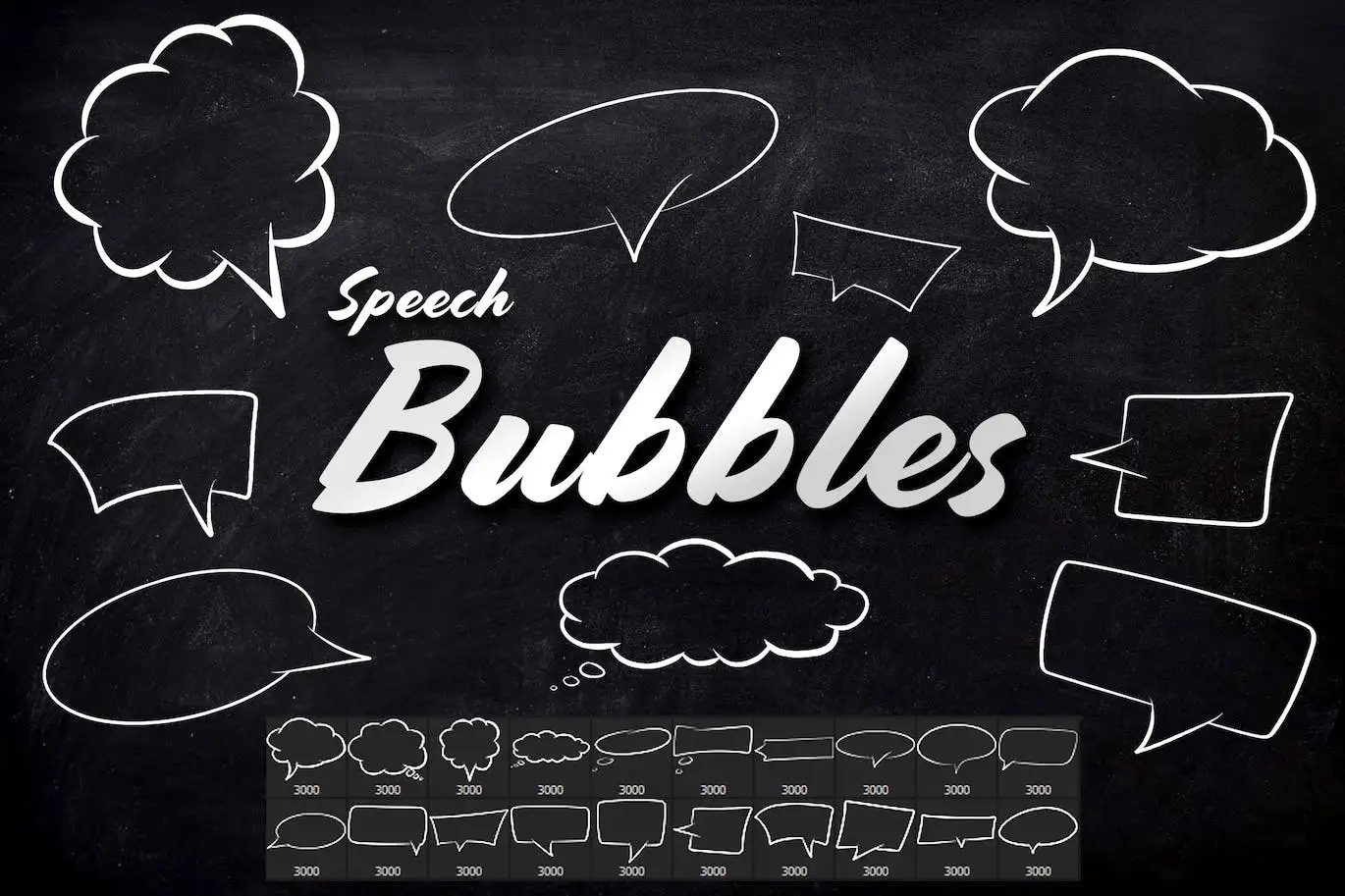 20 Speech Bubbles Photoshop Brushes 4 20 speech bubbles photoshop brushes 2