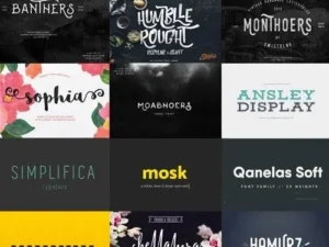20 whopping fonts in