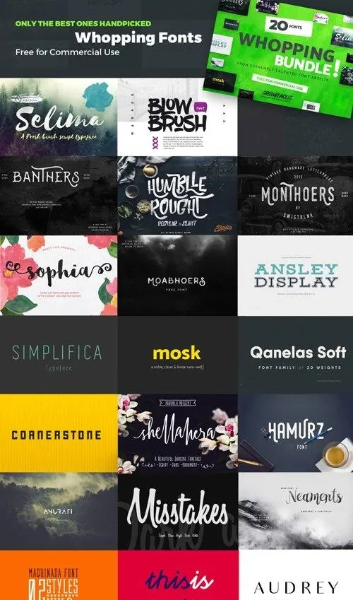 20 Whopping Fonts In