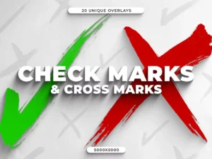 20 check mark cross mark overlays1