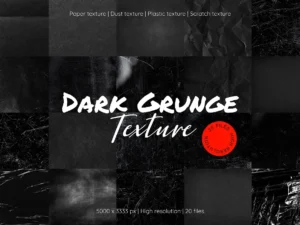 20 dark grunge texture background set1