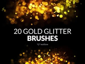 20 glitter and sparkle photoshop brushes1