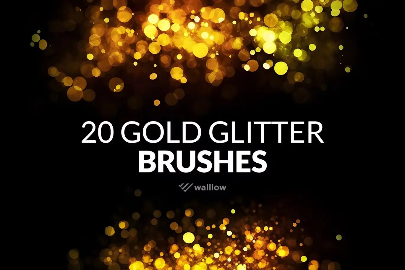 20 Glitter and sparkle photoshop brushes