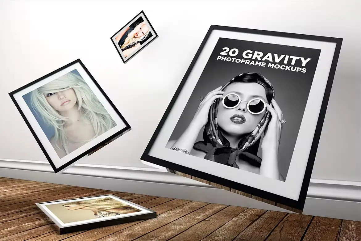 20 Gravity Photo Frame Mockups 5 20 gravity photo frame mockups1